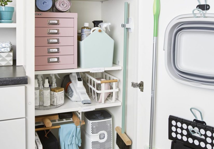 12 Genius Storage Tips for an Organized Cleaning Closet