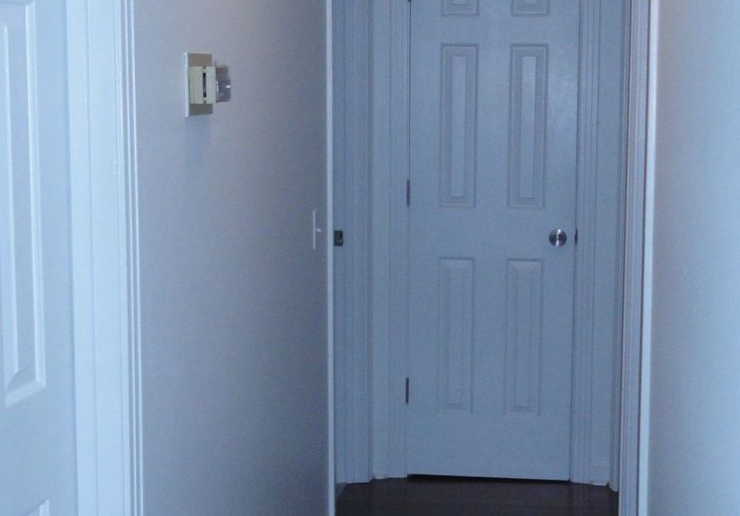 Boring White Hallway Made A Little More Interesting