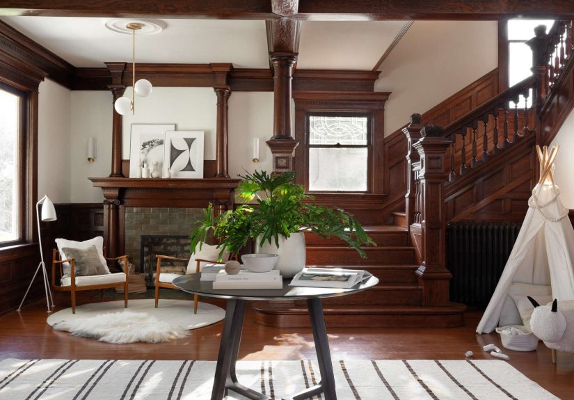 Historic House Refresh: How to Brighten Rooms with Dark Paneling