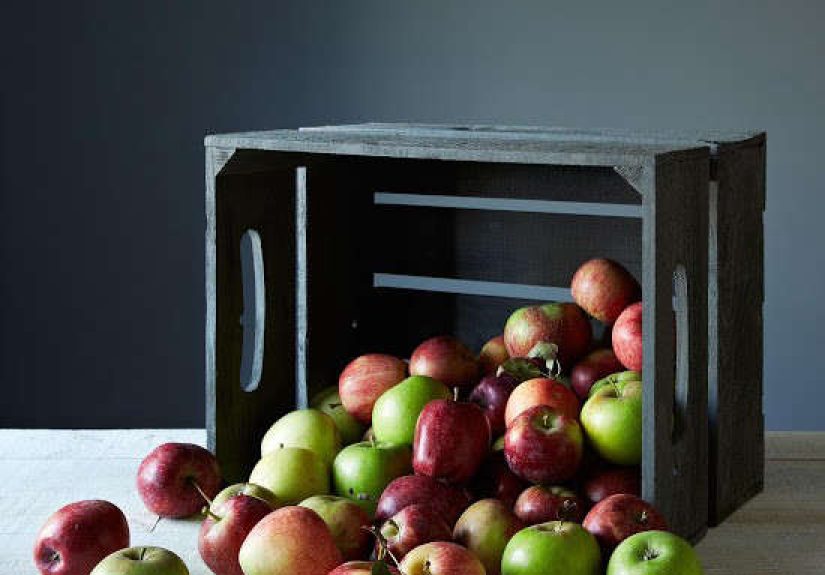 Large Replica Apple Crate