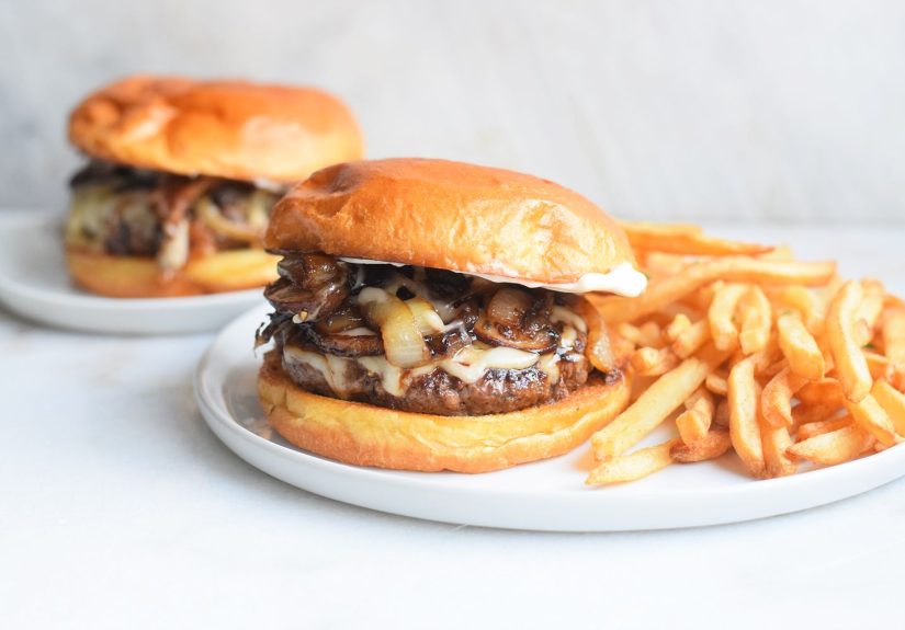 Mushroom Swiss Burgers With Truffle Aioli Recipe