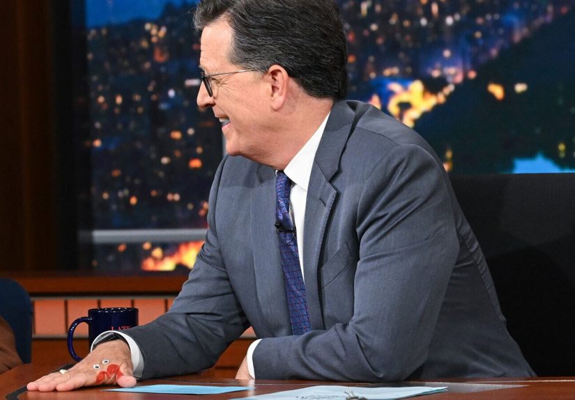 We Now Know Why Stephen Colbert Delivered His Cancellation Announcement With Googly Eyes on His Hand