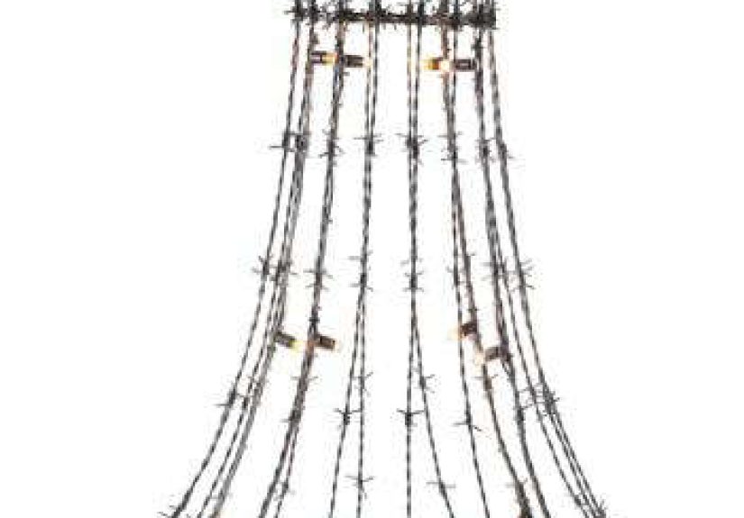 Barbed Wire Chandelier