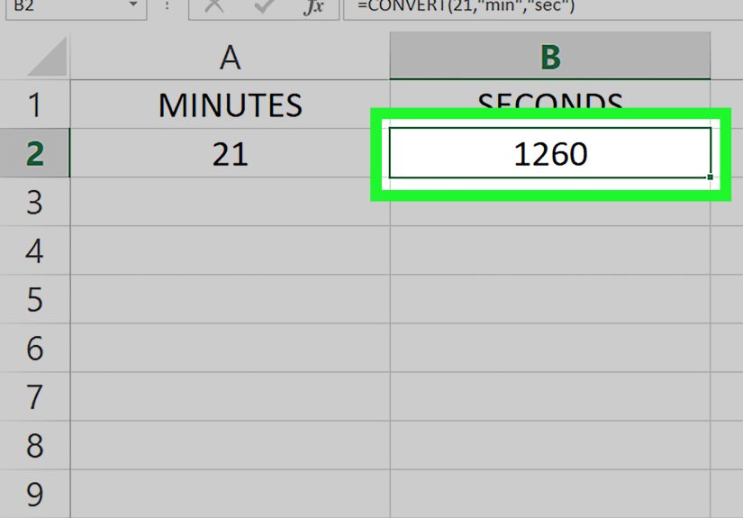 How to Convert Measurements in Excel: CONVERT Function