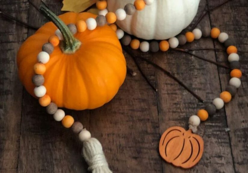 How to Make DIY Fall Wood Bead Garland