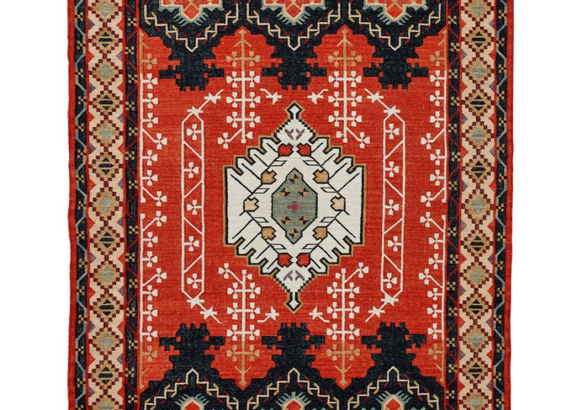 Ortakoy Indoor/Outdoor Rust Flatweave Rug