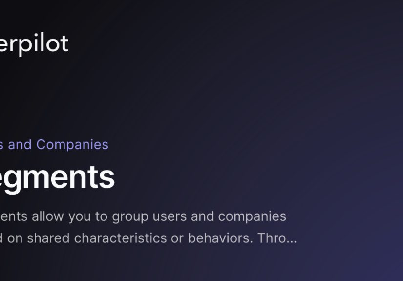 Segments - Userpilot Knowledge Base