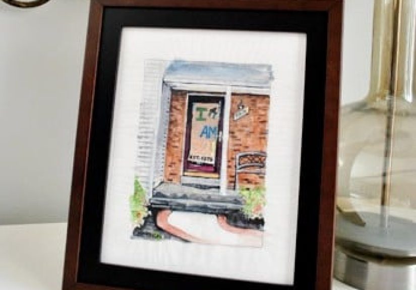 A Tiny House Painting As A Moving Gift