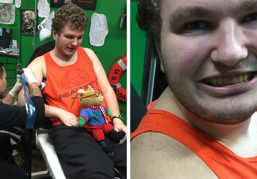 Autistic Man Finally Gets Dream Tattoo Even After More Than A Few Shops Refuse To Tattoo Him