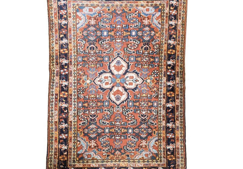 Handwoven Wool Heriz Area Rug