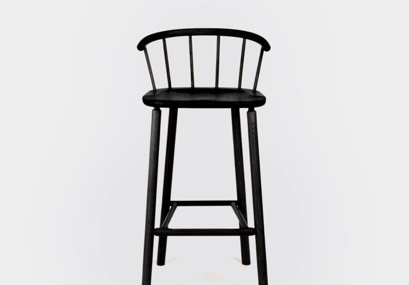 Hardy Bar Stool, Black
