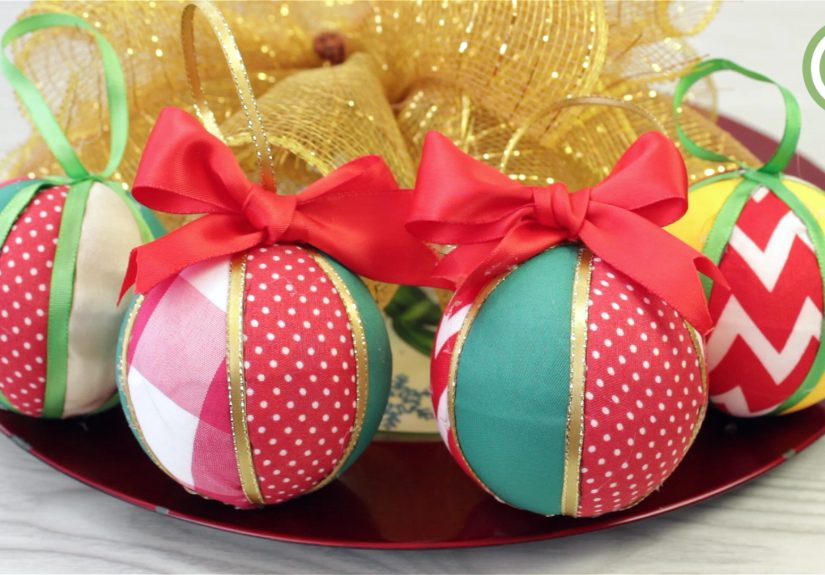 How to Cover a Ball with Fabric for Craft Projects
