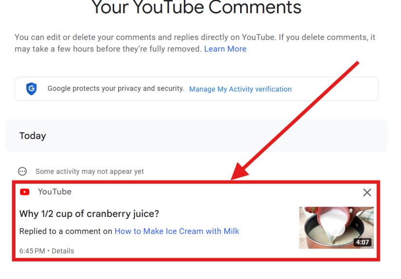 How to See Your Comments on YouTube