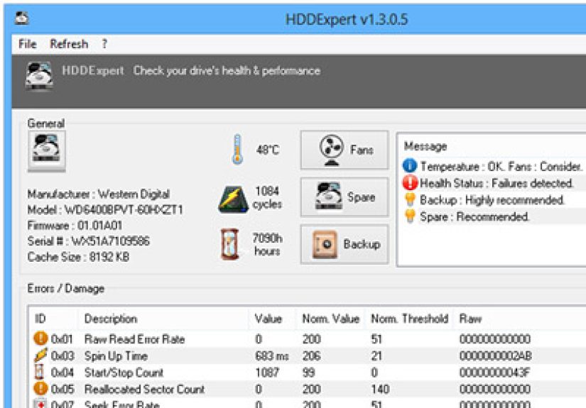Monitor Hard Drive Or SSD Health & Performance With HDDExpert