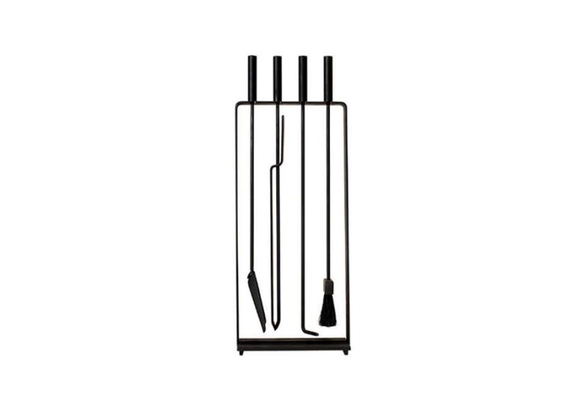 Pilgrim 1950s Modernist Wrought Iron Fire Place Tool Set