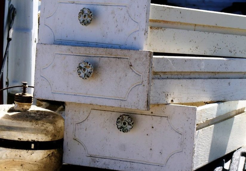 Up-Cycled Drawers to Shelves. YES I Did.