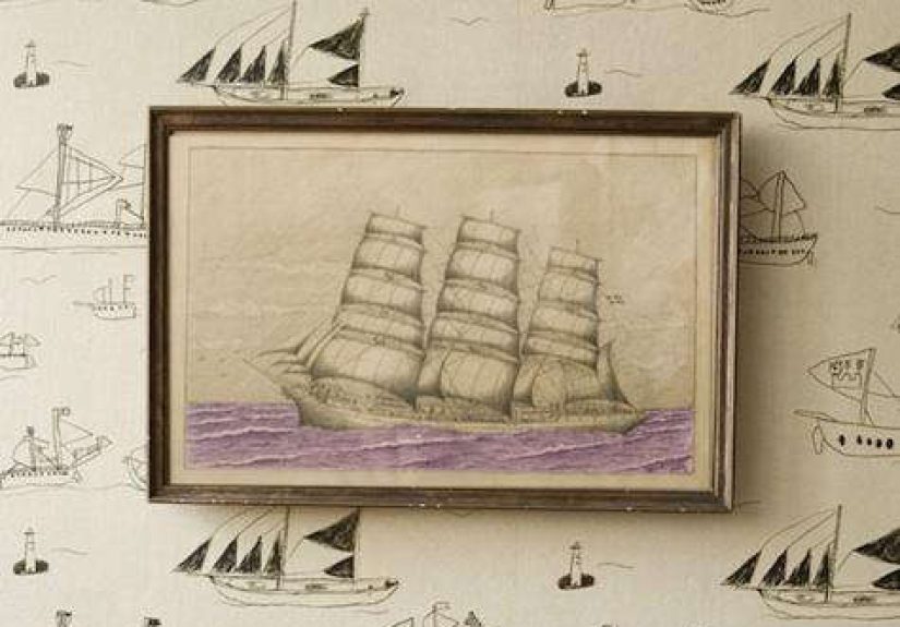 Walls, Windows & Floors: Ohoy Wallpaper from Fine Little Day