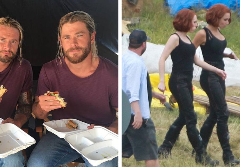 13 Photos Of Avengers With Their Stunt Doubles That Instantly Make The Actors Less Cool