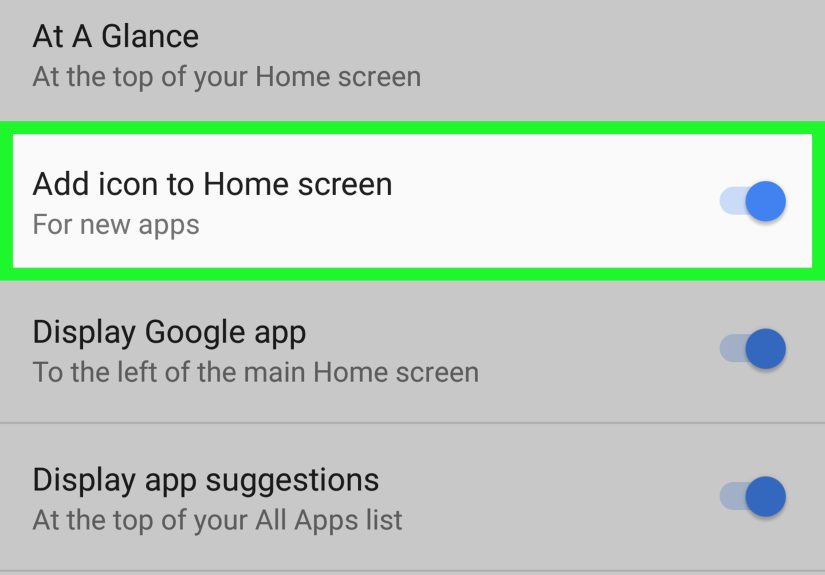 Automatically Add App Icons on Your Android Home Screen