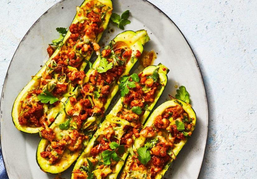 Best Chorizo-Stuffed Zucchini Recipe - How To Make Chorizo-Stuffed Zucchini