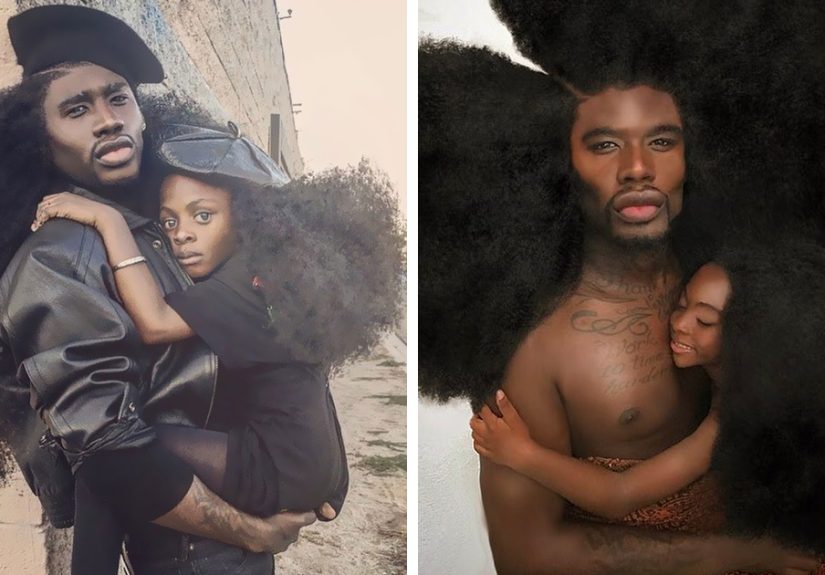 Father & Daughter Duo Takes Over The Internet With Their Natural Hairdos