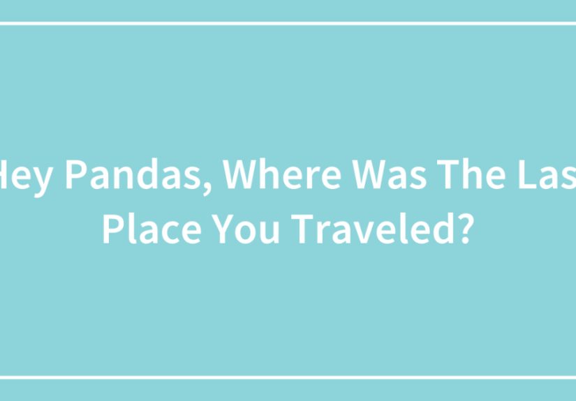 Hey Pandas, Where Was The Last Place You Traveled?