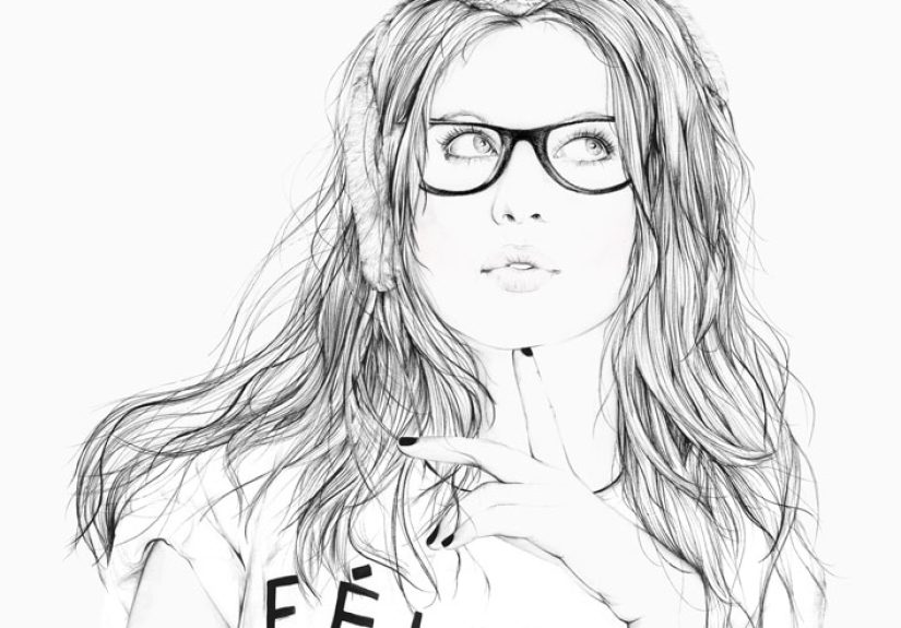 I Illustrate Portraits Of Beautiful Women And Animals In An Imaginary World