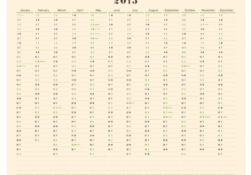 Postalco One-Year Wall Calendar
