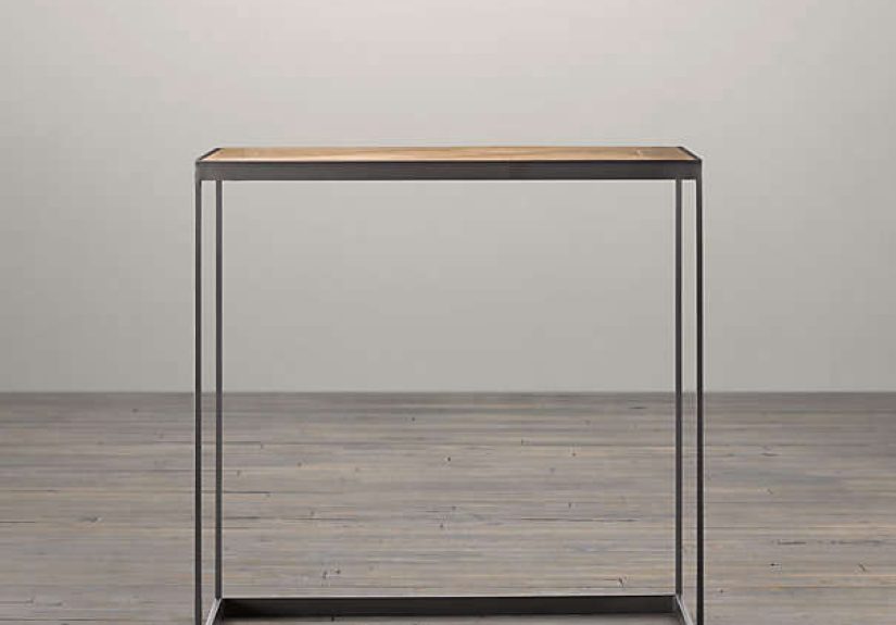 Reclaimed Oak Parquet Side Tables