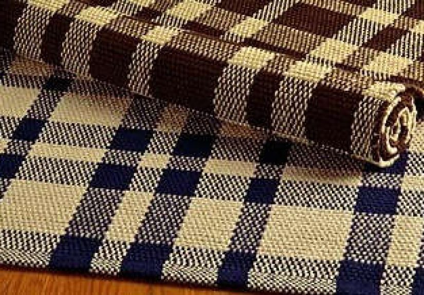 Tattersal Plaid Cotton Rug