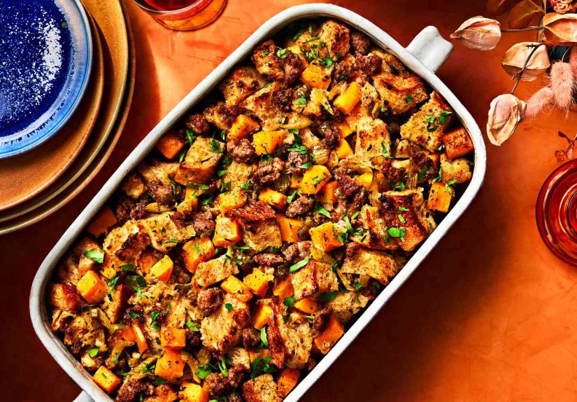 This Butternut Squash and Sausage Stuffing Has a Secret Ingredient